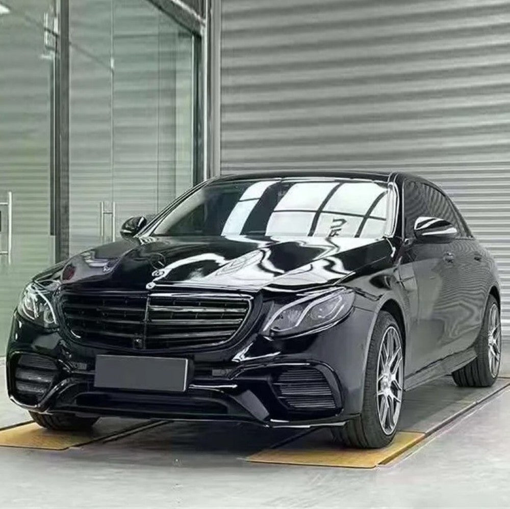 Car Craft Compatible With Mercedes Benz E Class W213 2016-2020 Upgrade Facelift Convert To Amg E63 Classic Amg63 Bodykit Front Bumper Skirt Trim Gc W213-013