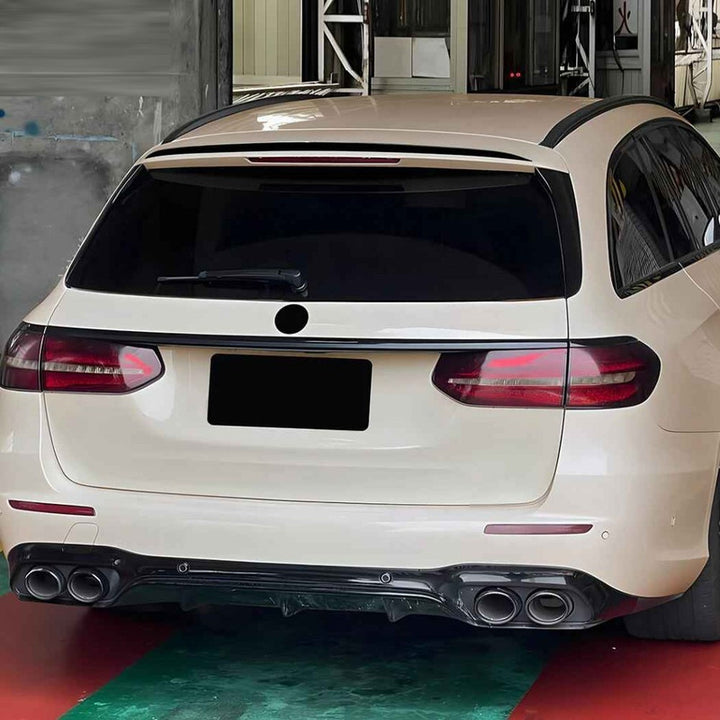 Car Craft Compatible With Mercedes Benz E Class Estate W213 S213 2016-2023 Rear Trunk Wing Boot Lip Roof Spoiler Usa Zst-1486 Gb Glossy Black