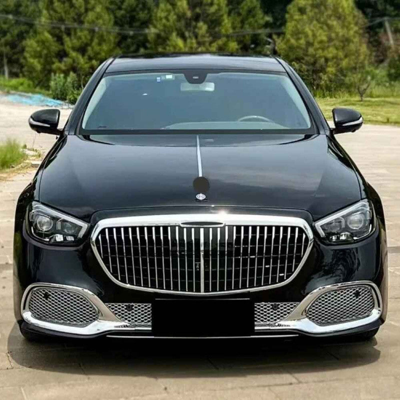Car Craft Compatible With Mercedes Benz E Class W213 Lci 2021-2023 Upgrade Facelift Convert To Maybach Bodykit Front Rear Bumper Gril Exhaust Pipe Tip Diffsuer Trim