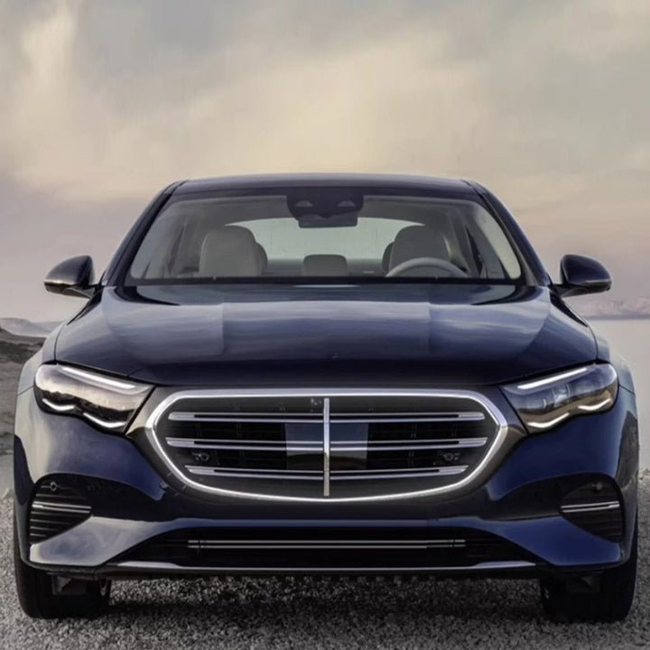 Car Craft Compatible With Mercedes E Class W214 2023+ Upgraded Front Bumper Show Grill Oe Normal Style Black