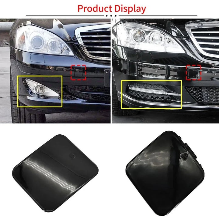 Car Craft Compatible With Mercedes S Class W221 2005-2014 Front Bumper Trailer Tow Towing Hook Hole Cover 2218850223 Unpainted Model A - CAR CRAFT INDIA