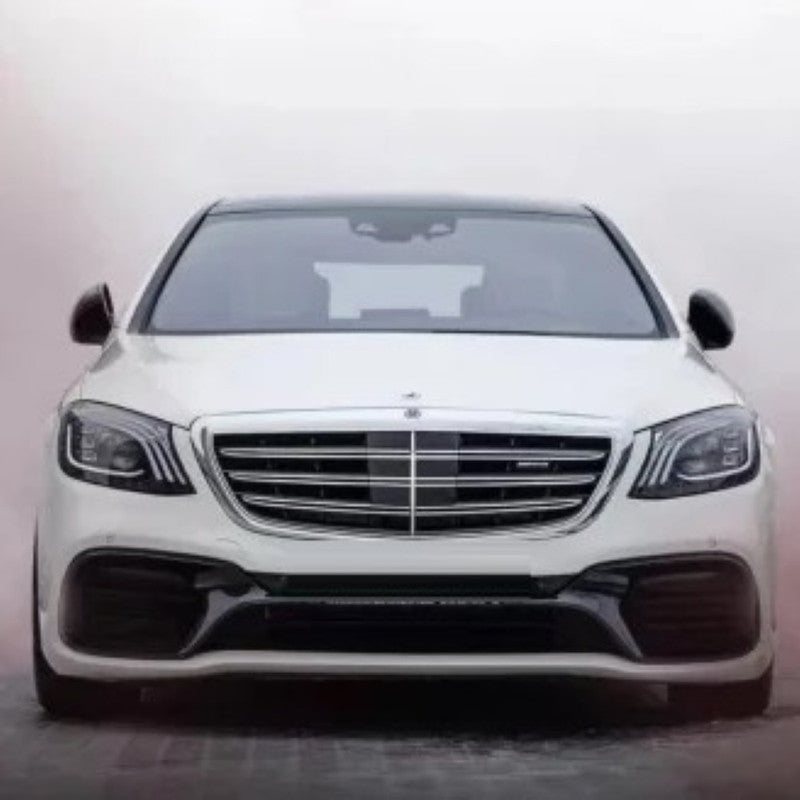 Car Craft Compatible With Mercedes Benz S Class W222 Lci 2018-2020 Upgrade Convert To S Class S63amg Amg63 S63 Amg Front Bumper Bodykit Skirt Splitter Trim Gc W222-007