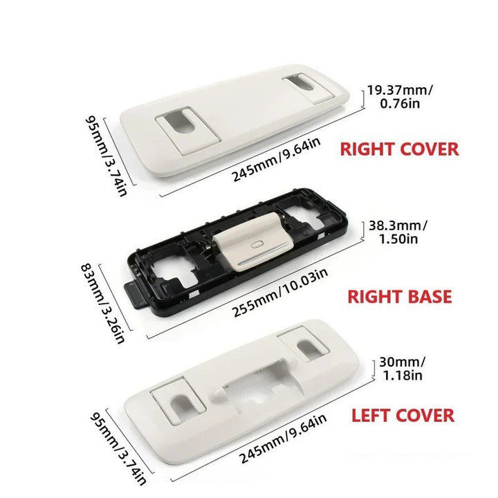 Car Craft Compatible With Mercedes Benz S Class W222 2014-2020 Seat Headrest Backrest Adjustment Clamp Cover 22291013129051 Black Pessenger Side CC-9060