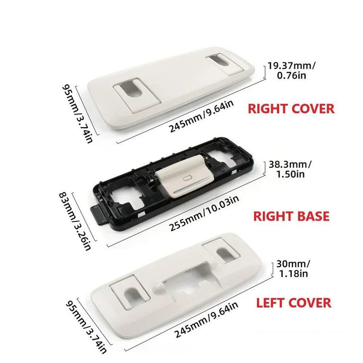 Car Craft Compatible With Mercedes Benz S Class W222 2014-2020 Seat Headrest Backrest Adjustment Clamp Cover 22291015121b88 White Driver Side CC-9059