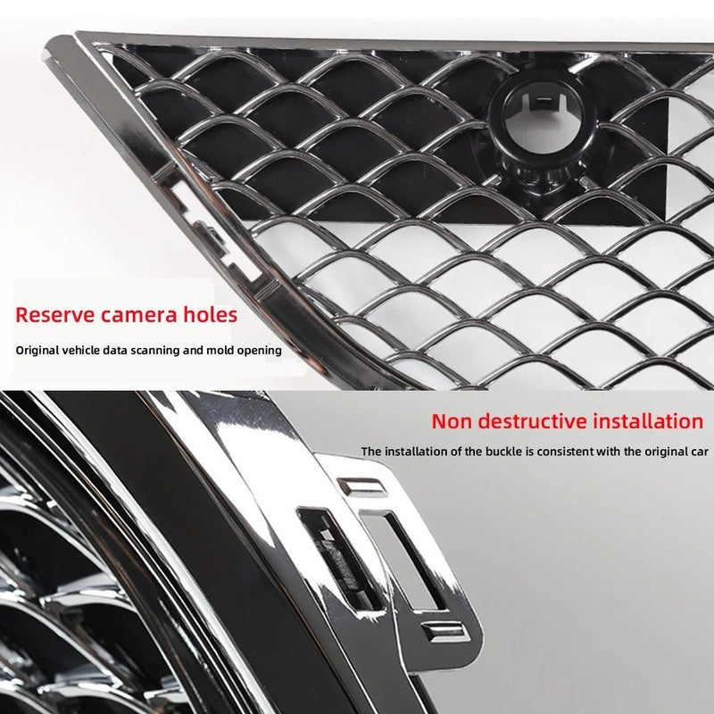 Car Craft Compatible With Mercedes Benz S Class W223 S450 S480 2021 Upgarde Fog Lamp Light Grill Cover Trim To S600 S680 Maybach Style Black Gc W223-004