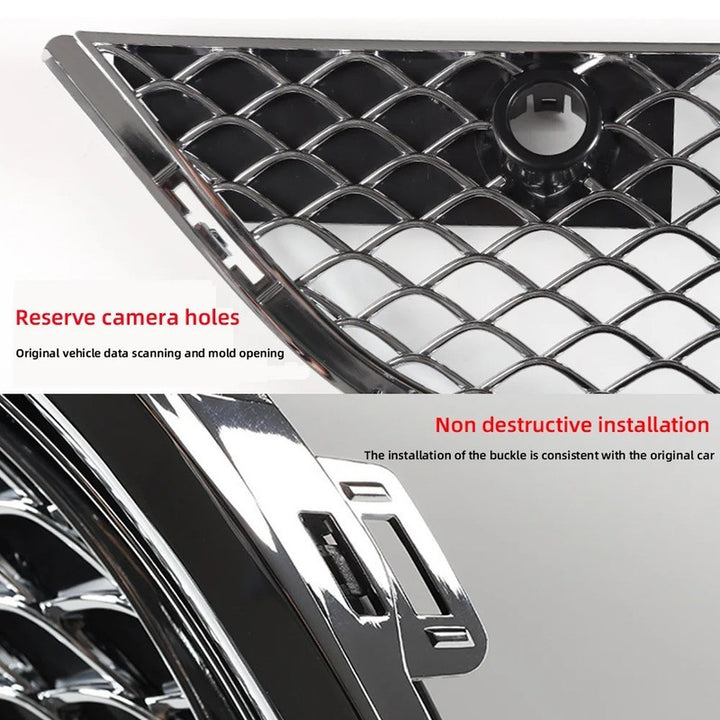 Car Craft Compatible With Mercedes Benz S Class W223 S450 S480 2021 Upgarde Fog Lamp Light Grill Cover Trim To S600 S680 Maybach Style Black Gc W223-004