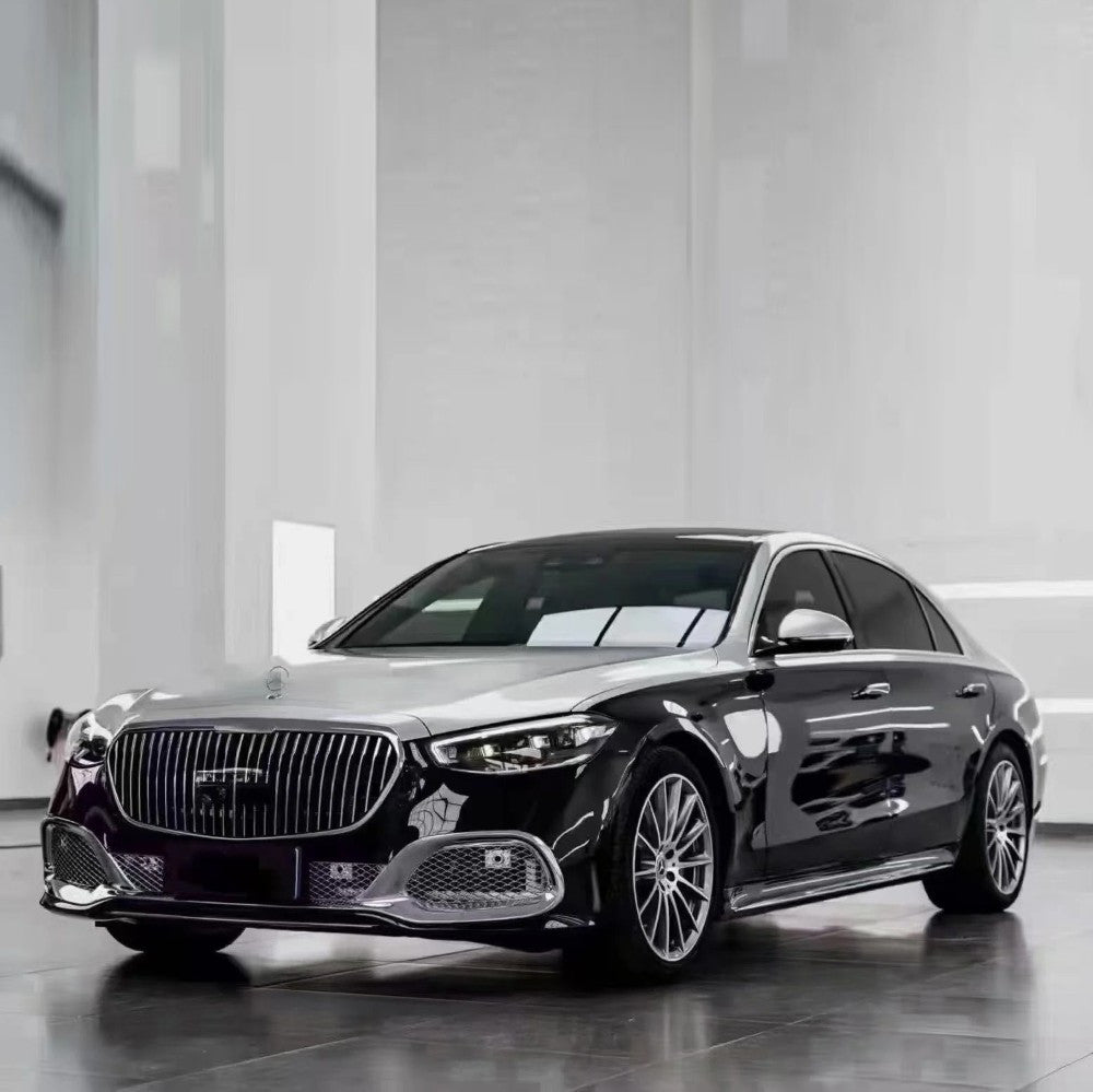 Car Craft Compatible With Mercedes Benz S Class W223 2021-2025 Front Bumper Upgrade Convert To Maybach Mhb S680 Fog Grill Bumper Bodykit Gc W223-001 CC-9714 - CAR CRAFT INDIA