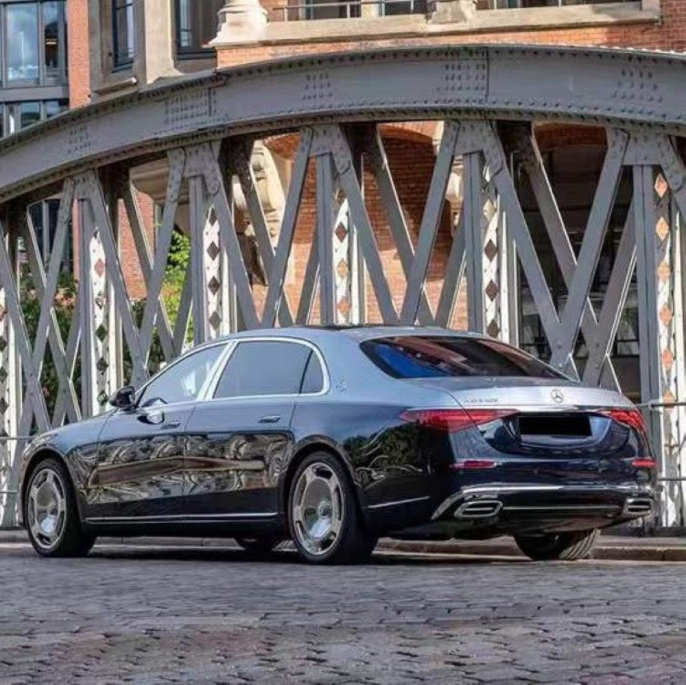 Car Craft Compatible With Mercedes Benz S Class W223 2021-2025 Rear Bumper Upgrade Convert To Maybach Mhb S680 Bumper Bodykit Exhaust Tip Pipe Gc W223-002 CC-9715 - CAR CRAFT INDIA