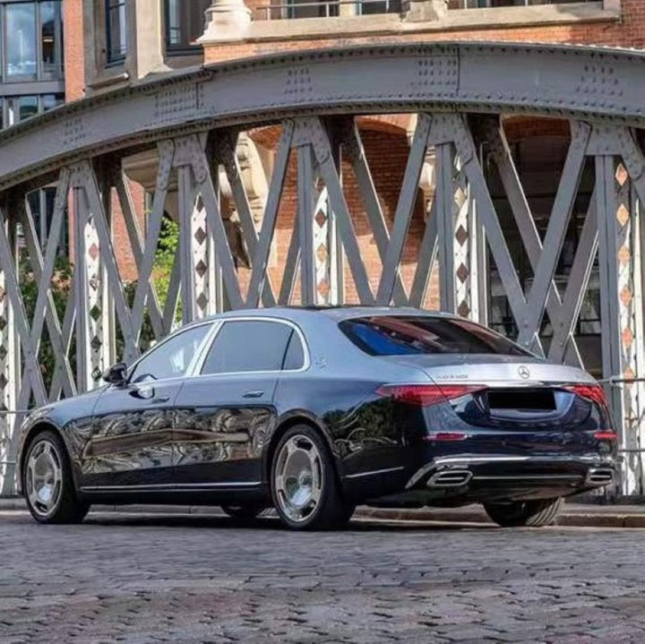 Car Craft Compatible With Mercedes Benz S Class W223 2021-2025 Rear Bumper Upgrade Convert To Maybach Mhb S680 Bumper Bodykit Exhaust Tip Pipe Gc W223-002 CC-9715 - CAR CRAFT INDIA