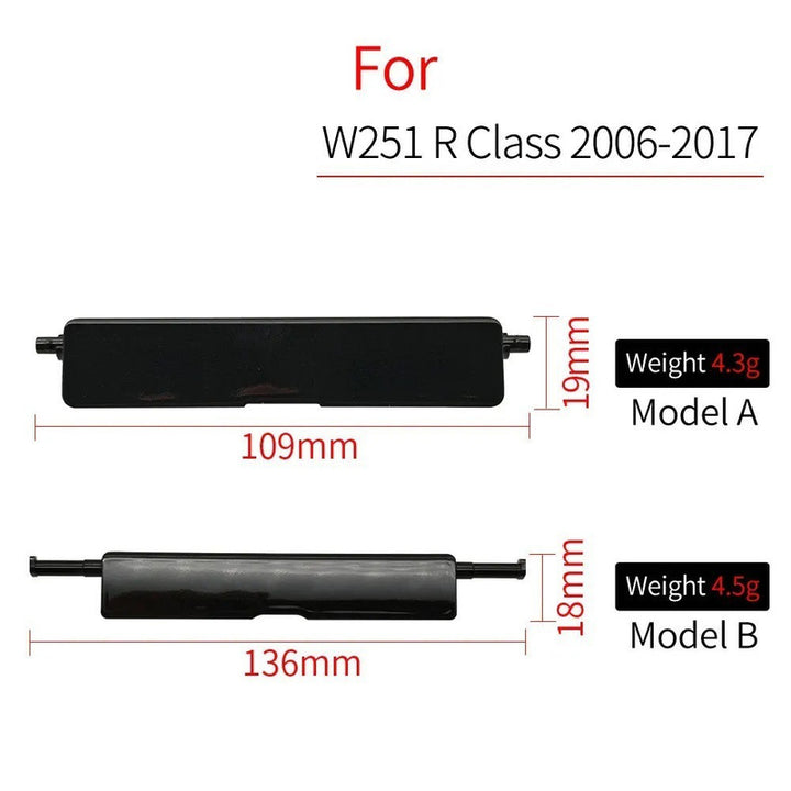 Car Craft Compatible With Mercedes Benz R Classs W251 2006-2017 Roof Rail Racks Cap Cover Shell Roof Side Garnish Lid Luggage Rack Cover 2516902380 Unpainted Model B