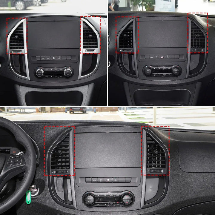 Car Craft Compatible With Mercedes Benz Vito V Class W447 W448 2016-2024 Car Ac Air Vent Grille Air Conditioning Outlet Cover Assembly 4478300654 Middle Centre Right CC-9572