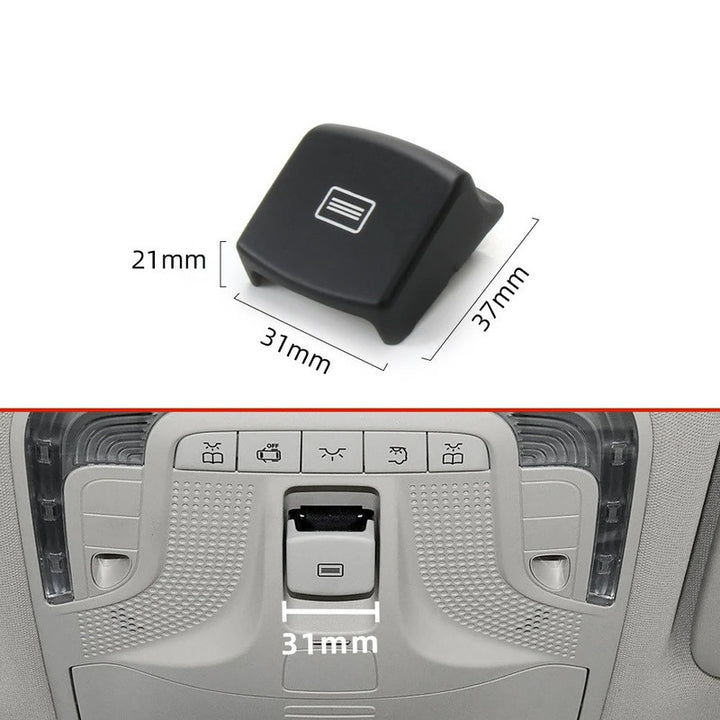 Car Craft Compatible With Mercedes Benz Vito V Class W447 W448 2016-2025 Car Sunroof Window Roof Control Panel Switch Button Control Panel Switch Cover 44790077011b88-1 Biege CC-9019