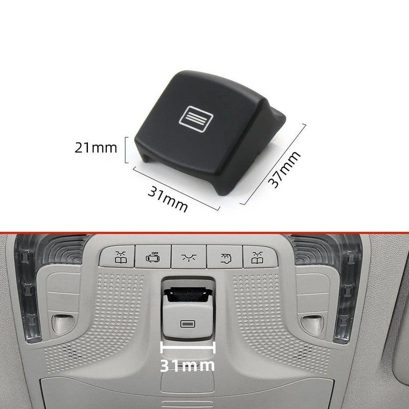 Car Craft Compatible With Mercedes Benz Vito V Class W447 W448 2016-2025 Car Sunroof Window Roof Control Panel Switch Button Control Panel Switch Cover 44790077019051-1 Black CC-9018