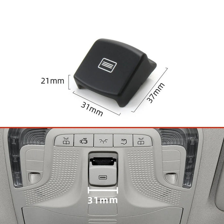 Car Craft Compatible With Mercedes Benz Vito V Class W447 W448 2016-2025 Car Sunroof Window Roof Control Panel Switch Button Control Panel Switch Cover 44790077011b88-1 White Gray CC-9020