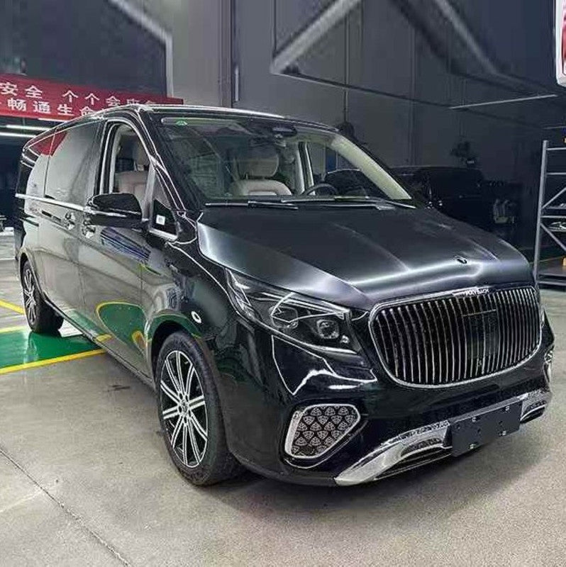 Car Craft Compatible With Mercedes Benz V Class Vito W446 W447 W448 2014-2024 Upgrade Facelift Convert To Maybach Style Bodykit Front Rear Bumper Hood Grill Fog Exhaust Pipe Tips B2 - CAR CRAFT INDIA