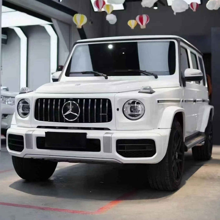 Car Craft Compatible With Mercedes Benz G Class G Wagon W464 2019-2023 Upgrade Facelift Convert To Amg G63 G55 Bodykit Front Bumper Grill Skirt Trim Wheel Arch