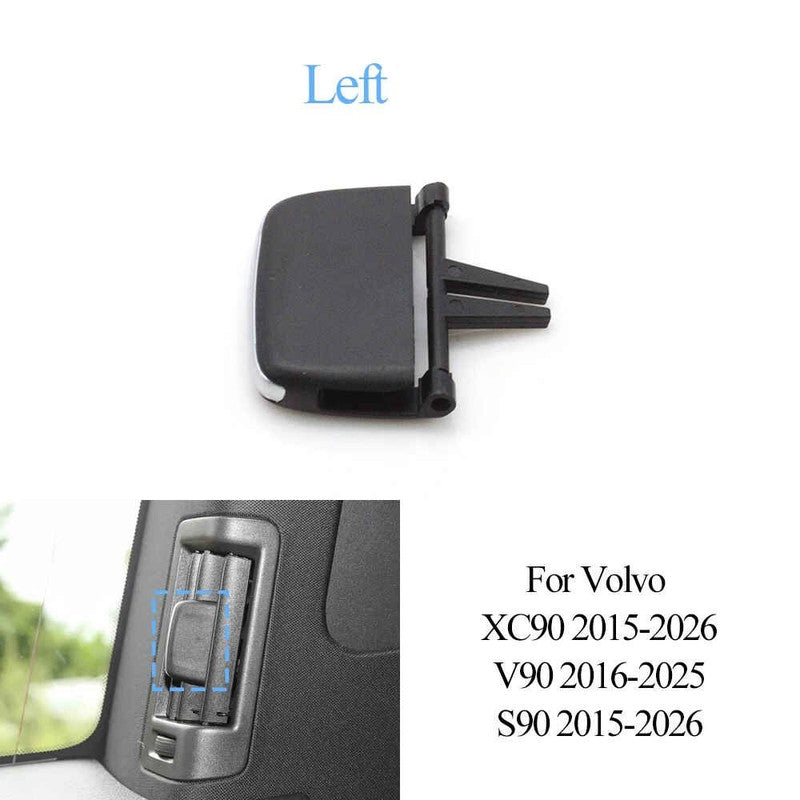Car Craft Compatible With Volvo Xc90 2015-2026 V90 2016-2025 S90 2015-2026 Car Rear Air Conditioning Outlet Tab Clip B Pillar Ac Vent Grille Slider 31497122-1