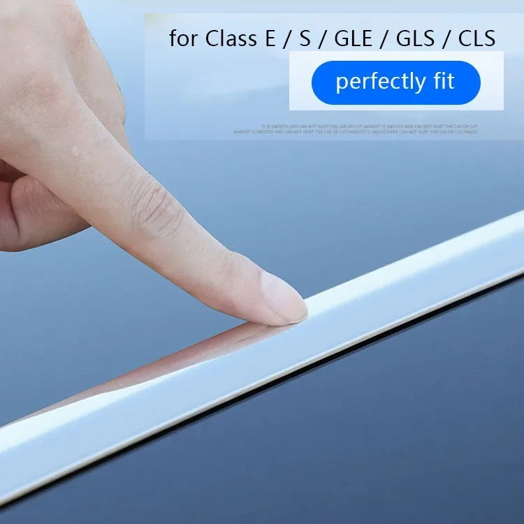 Car Craft Compatible With Mercedes Benz A C E S Cla Class Glc Gle Gls W177 W204 W205 W206 W212 W213 W2014 W221 W222 W223 W117 H247 W253 W254 W166 X166 W167 X167 Engine Hood Bonnet Chrome Trim Molding Maybach Style
