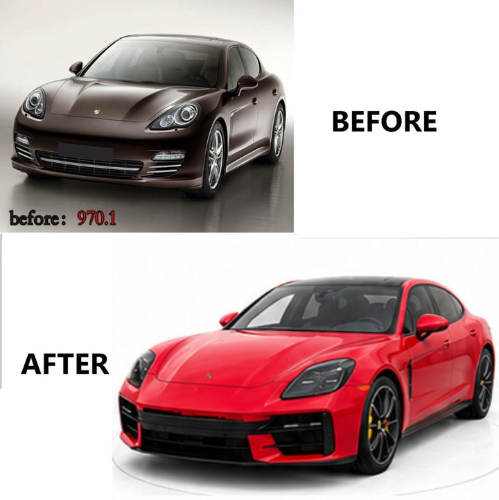 Car Craft Compatible With Porsche Panamera 2009-2016 970 Car Upgrade Facelift Upgrade Convert To 976 Gts 2025 Bodykit Bumper Headlight Taillight Trunk Hood Fender Glass Gts Style