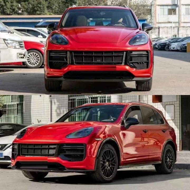 Car Craft Compatible With Porsche Cayenne 958 2011-2017 To 2024 9y0.2 Upgrade Facelift Conversion Bodykit Bumper Hood Trunk Headlight Taillight CC-6319