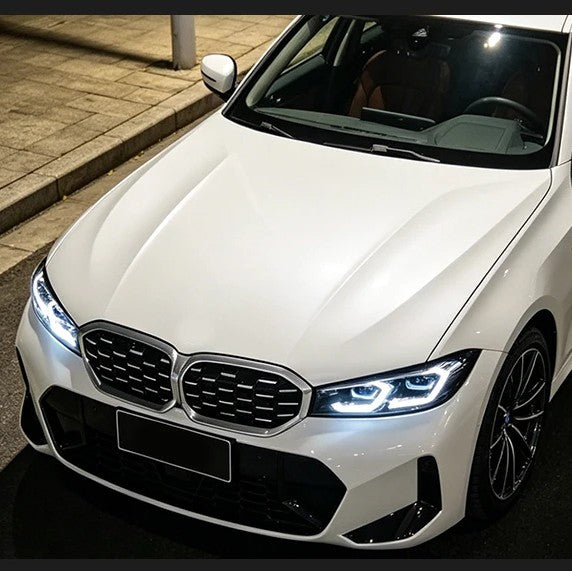 Car Craft Compatible With Bmw 3 Series G20 Lci 2023-2025 Car Front Upgraded Head Light Lamp Xenon Headlight Retrofit Upgrade Modified Led Drl Hid G80 Style With Yelllow Drl