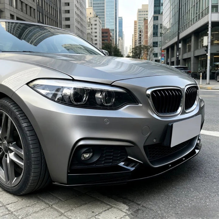 Car Craft Compatible With Bmw 2 Series F22 2014-2019 Upgraded Facelift Convert To M Sport M Tech Mt Bodykit Front Bumper Lip Skirt Trim M Performance Mp Style Gc F22/23-013/014 Usa