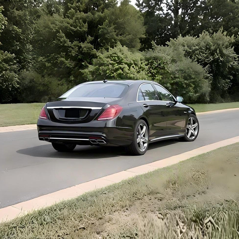 Car Craft Compatible With Mercedes Benz S Class W222 2014-2017 Upgrade Facelift Convert To Amgs63 S63 Bodykit Rear Bumper Side Trim