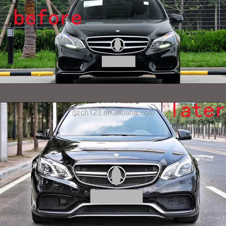 Car Craft Compatible With Mercedes Benz E Class W212 Lci 2014-2016 Front Bumper Upgrade Convert To Amg E63 Amg Bumper Bodykit Gc W212-005 CC-9706
