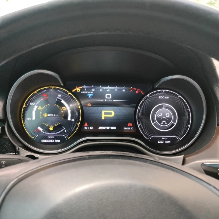 Car Craft Compatible With Mercedes Benz Ml Gl Gle Gls W164 W166 X166 2012-2018 Lcd Digital Dashboard Cluster Meeter Wireless Carplay Android Auto Instrument Speedometer Panel Player