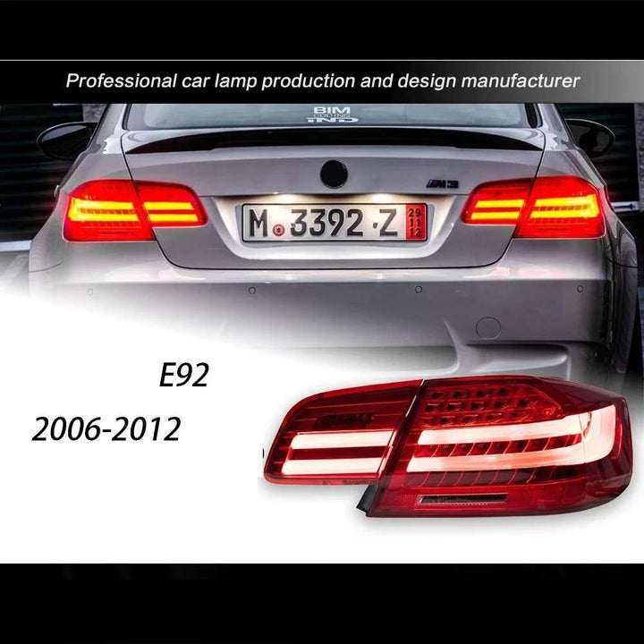 Car Craft Compatible With Bmw 3 Series M3 E92 E93 2006-2012 Car Rear Upgraded Tail Light Lamp Xenon Taillight Retrofit Upgrade Modified Led Drl Hid Red CC-8455 - CAR CRAFT INDIA