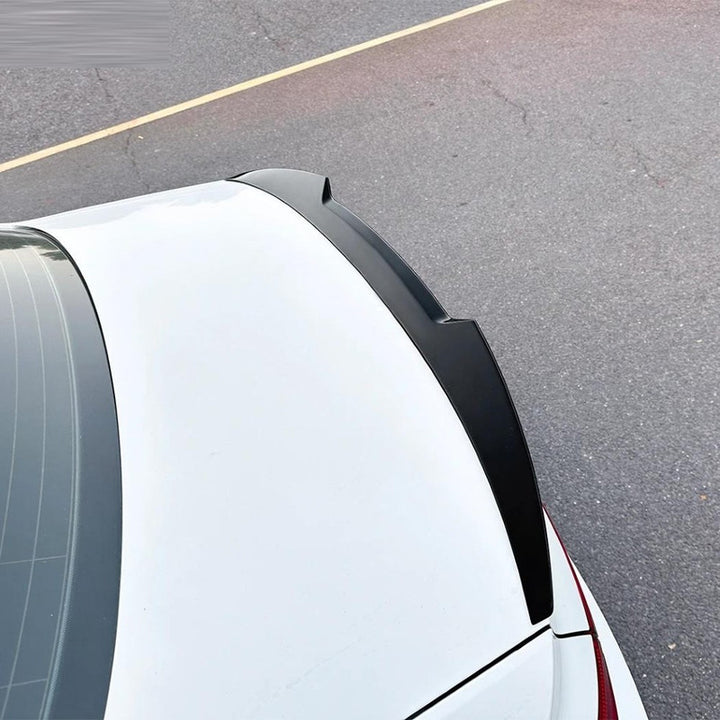 Car Craft Compatible With Audi A4 S4 B9 2017-2024 Rear Trunk Boot Roof Wing Lip Spoiler Splitter Skirts Zst-924 Glossy Black
