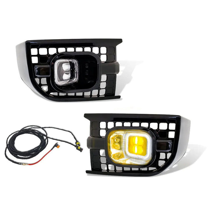 Car Craft Compatible With Range Land Rover Defender 90 110 L663 Lr129997 2020+ Front Bumper Fog Lamp Fog Light Led Cover - CAR CRAFT INDIA