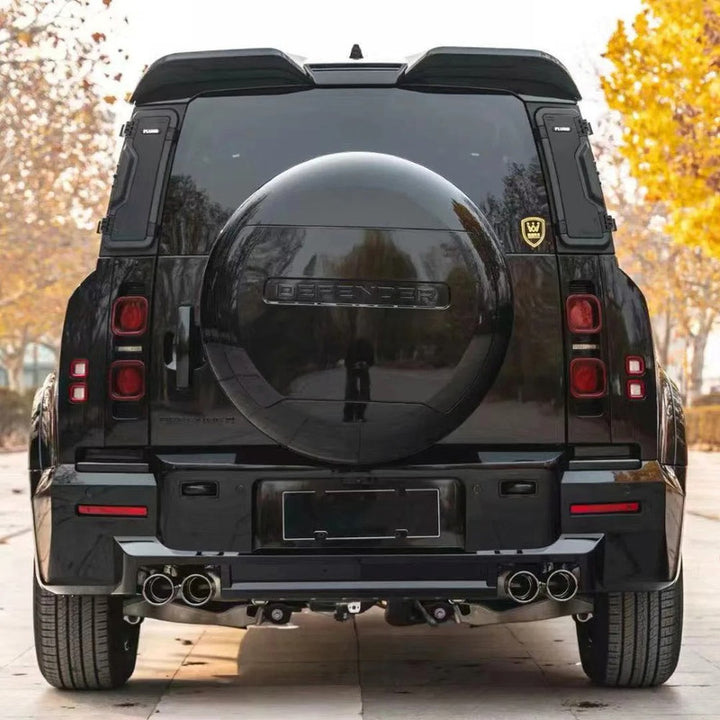 Car Craft Compatible With Range Land Rover Defender 90 110 130 L663 Lr129997 2020+ Upgrade Convert Facelift To Lumma Rear Bumper With Exhaust Tips Bodykit Lumma Style - CAR CRAFT INDIA