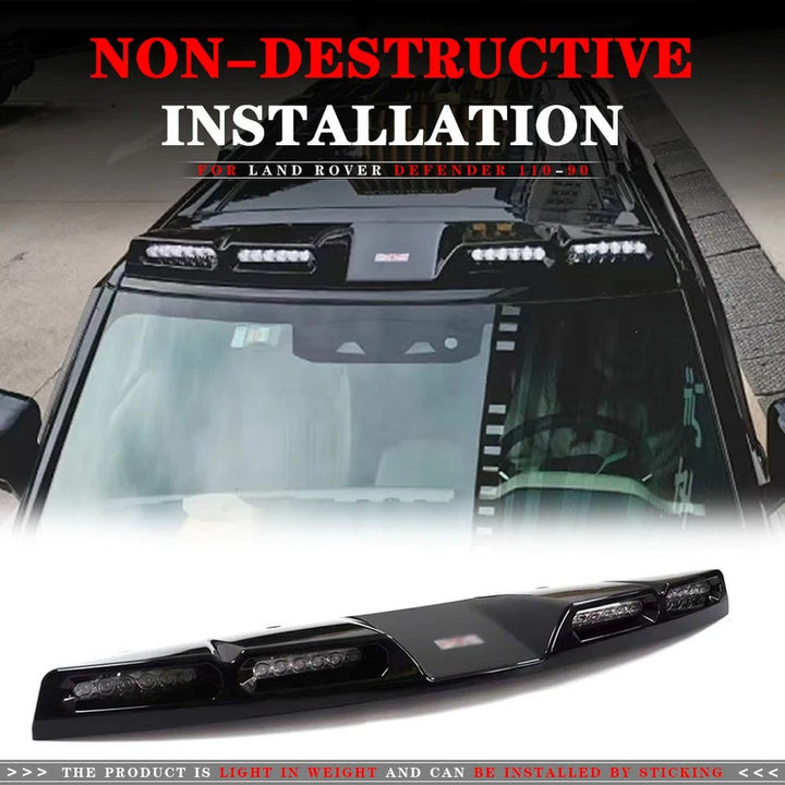 Car Craft Compatible With Range Land Rover Defender 90 110 130 L663 Lr129997 2020+ Front Roof Lamp Spotlight Roof Spoiler Wing Dome Led Light Bar Drl - CAR CRAFT INDIA