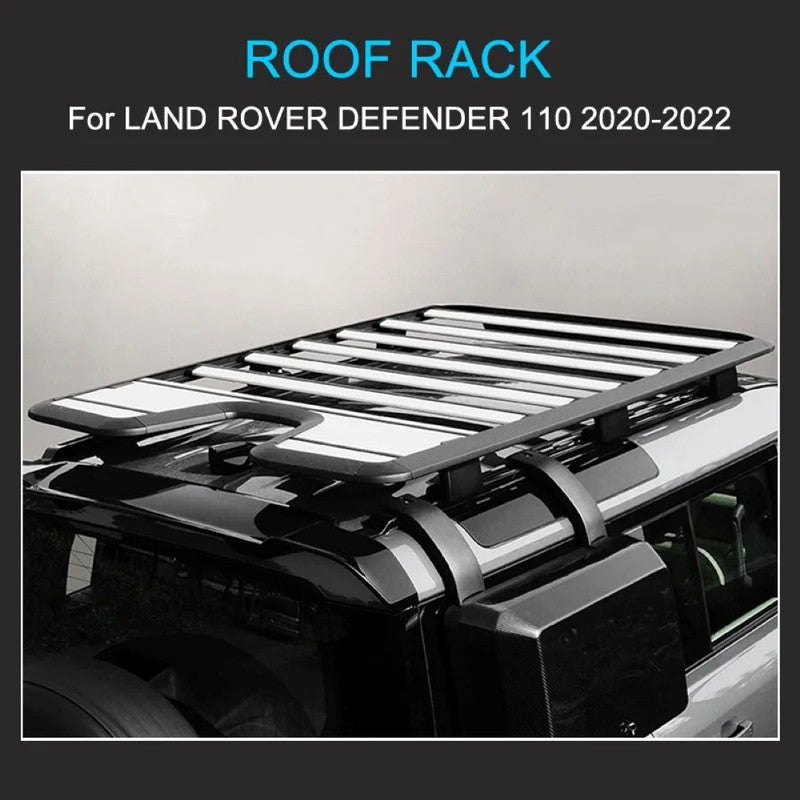 Car Craft Compatible With Range Land Rover Defender 110 L663 Lr129997 2020+ Roof Rail Rack Bars Luggage Rack Carrier Bar 4 Door 110 Black - CAR CRAFT INDIA