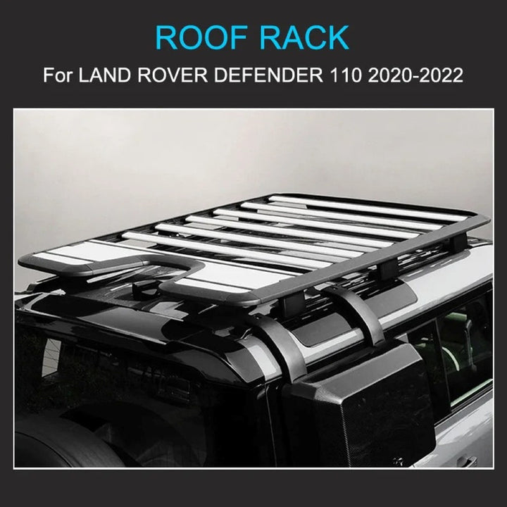 Car Craft Compatible With Range Land Rover Defender 110 L663 Lr129997 2020+ Roof Rail Rack Bars Luggage Rack Carrier Bar 4 Door 110 Black - CAR CRAFT INDIA