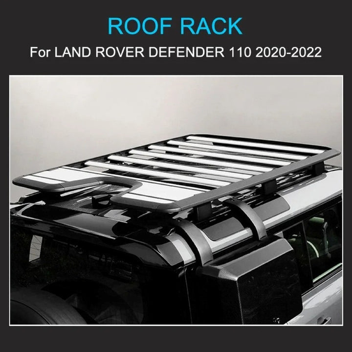 Car Craft Compatible With Range Land Rover Defender 90 L663 Lr129997 2020+ Roof Rail Rack Bars Luggage Rack Carrier Bar 2 Door 90 Black - CAR CRAFT INDIA