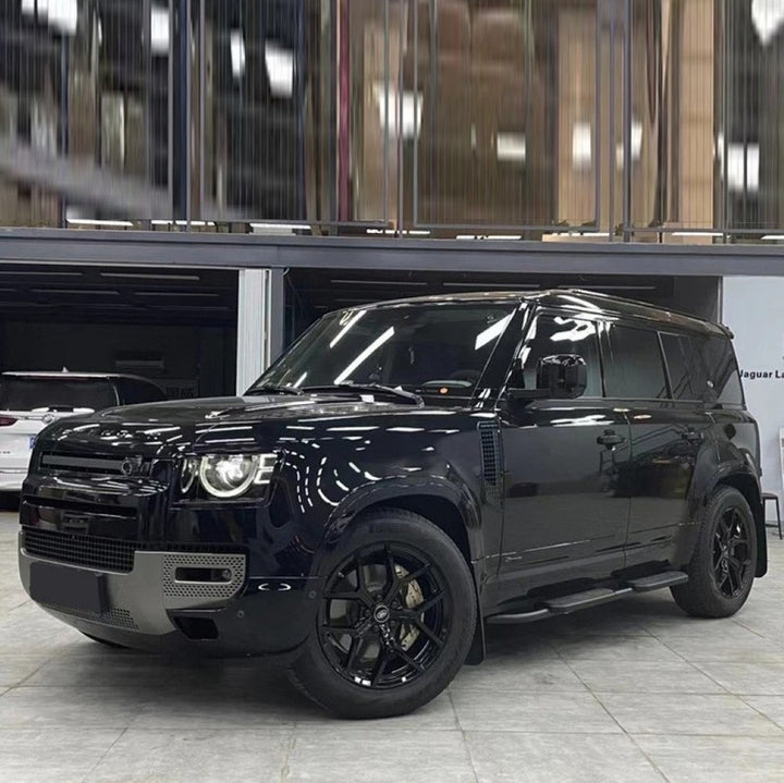 Car Craft Compatible With Range Land Rover Defender 110 L663 Lr129997 2020+ Non-slip Fixed Side Step Running Board Black 4 Door - CAR CRAFT INDIA