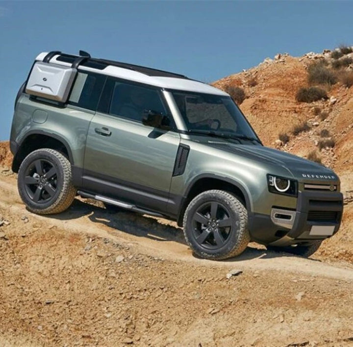 Car Craft Compatible With Range Land Rover Defender 90 L663 Lr129997 2020+ Non-slip Fixed Side Step Running Board Silver 2 Door - CAR CRAFT INDIA