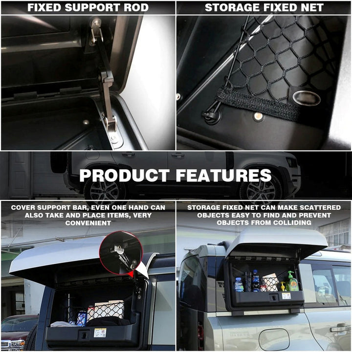 Car Craft Compatible With Range Land Rover Defender 90 110 L663 Lr129997 2020+ Side Window Schoolbag External Hanging Device Luggage Storage Box Toolbox Small Schoolbag Stone - CAR CRAFT INDIA