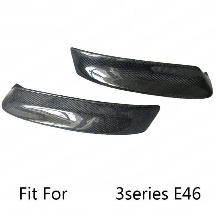 Car Craft Compatible With Bmw 3 Series E46 1999-2005 Front Bumper Splitter Skirst Trim Lip Real Carbon Fiber CC-8549
