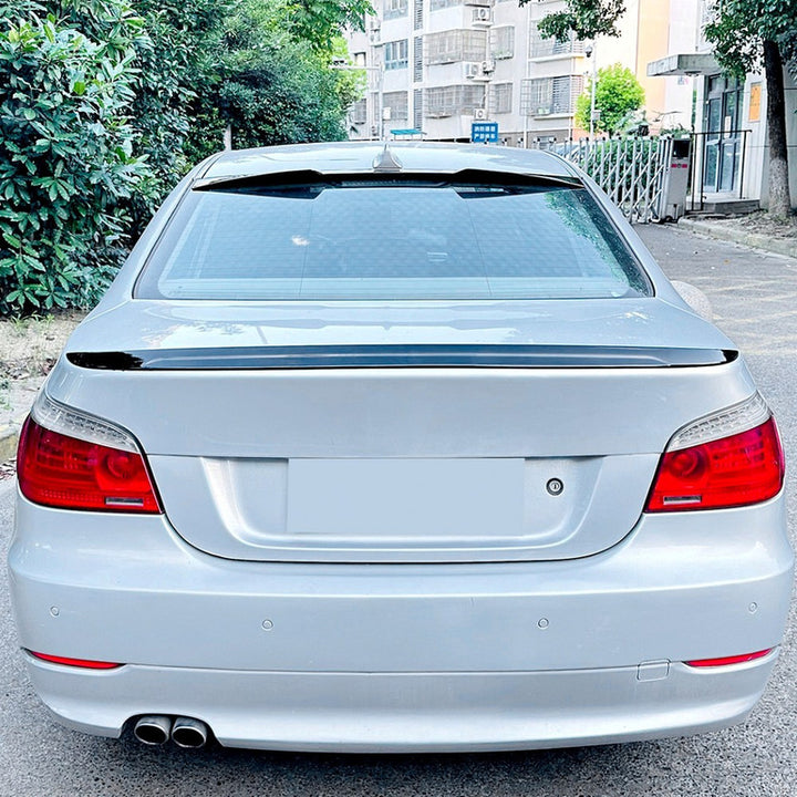 Car Craft Compatible With Bmw 5 Series E60 2004-2009 Rear Roof Wing Lip Spoiler Carbon Fiber Look Zst-785 Cf