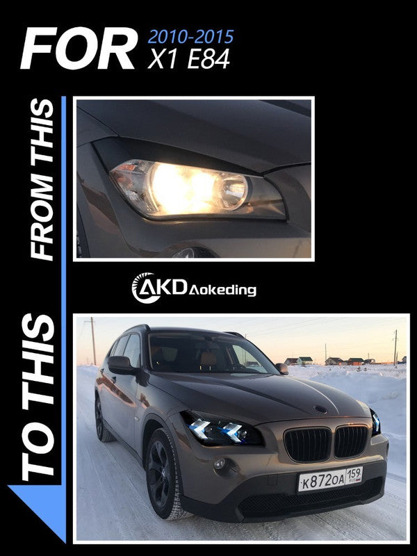 Car Craft Compatible With Bmw X1 E84 2010-2015 Car Front Upgraded Head Light Lamp Xenon Headlight Retrofit Upgrade Modified Led Drl Hid G Series Style For Xenon Car