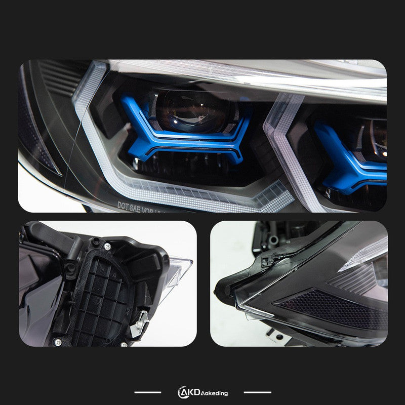 Car Craft Compatible With Bmw 3 Series E90 2008-2012 Car Front Upgraded Head Light Lamp Xenon Headlight Retrofit Upgrade Modified Led Drl Hid Laser Style 2 For Helogen Car - CAR CRAFT INDIA