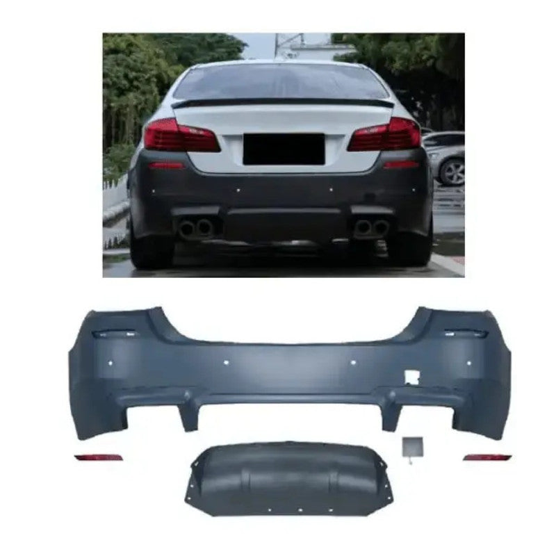 Car Craft Compatible With Bmw 5 Series F10 2010-2017 M Performance M Sports M5 Rear Bumper Bodykit