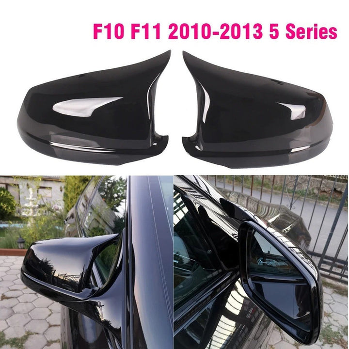 Car Craft Compatible With Bmw 5 Series F10 2010-2013 Pre Lci M3 M4 M5 M6 M7 Side Rear View Case Door Wing Cap Shell Housing Mirror Covers Carbon Fiber Look