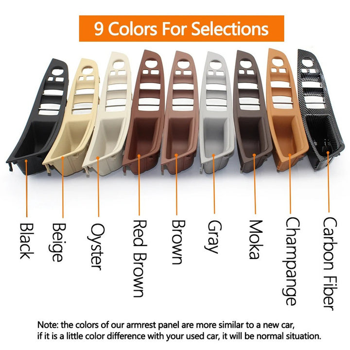 Car Craft Compatible With Bmw 5 Series F10 2010-2017 Car Interior Door Armrest Inside Pull Handle Driver Side Brown 51417261934-1 Rhd Model A CC-7878 - CAR CRAFT INDIA
