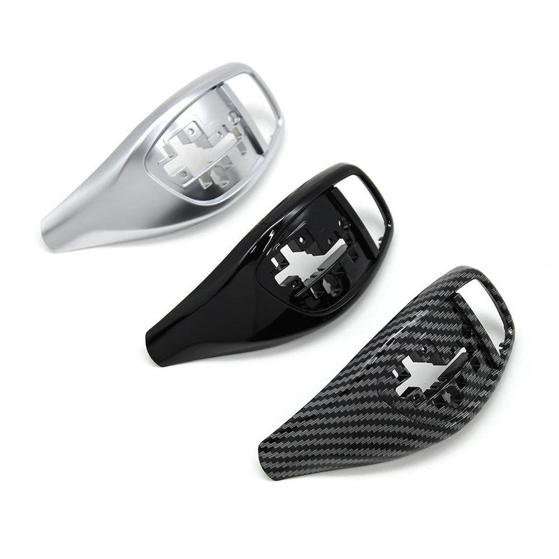 Car Craft Compatible With Bmw X5 X6 Series F15 F16 2014-2018 Car Gear Shifter Leaver Knob Shift Lever Cover Replacement 61319346827-b-1 Model B Silver Chrome M Sport CC-7816 - CAR CRAFT INDIA