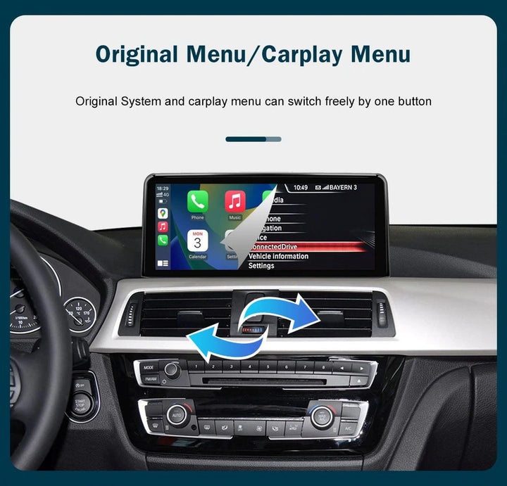 Car Craft Compatible With Bmw 3 Series F30 F34 2016-2018 4 Series F32 2016-2018 Android Multimedia Infotainment Touchscreen Dvd Player 4gb+64gb 12.25 Inch Evo