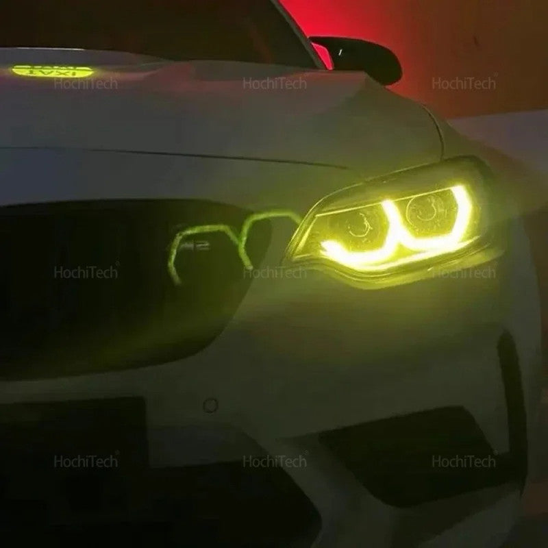 Car Craft Compatible With Bmw 2 Series F22 F23 M240i F87 M2 Facelift 2018-2021 Led Style Headlight Drl Daytime Running Light Angel Eye Led Module Yellow Color Csl Style